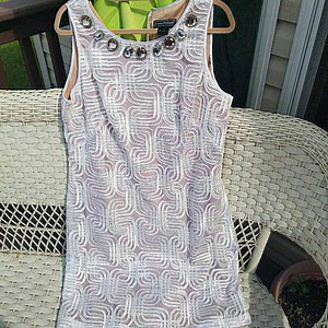 Vintage‎ Jessica Howard sleeveless white nude look 16
